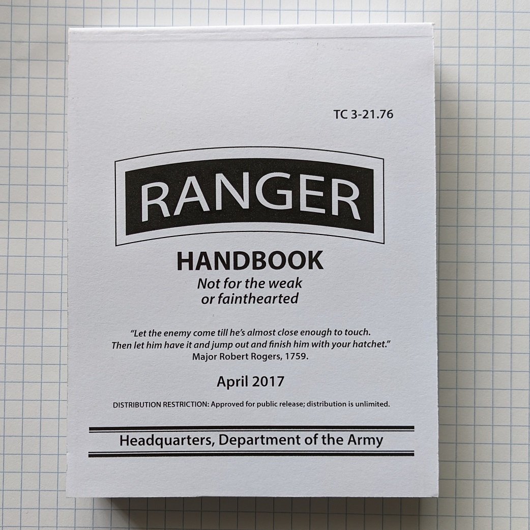 Army Ranger Handbook Military Tactical Guide Devil Dog Depot