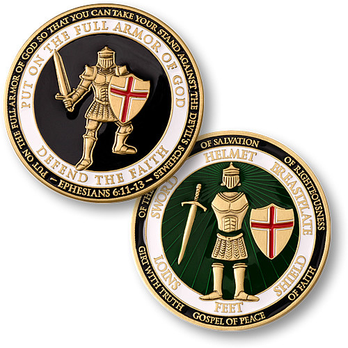 USMC Armor of God Challenge Coin Devil Dog Depot