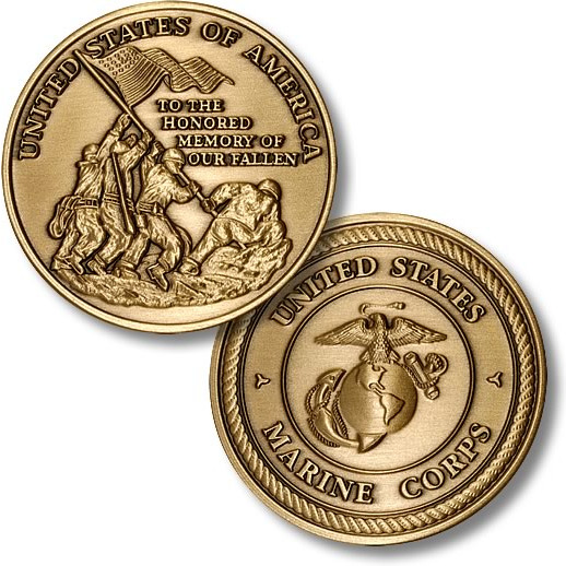 USMC Iwo Jima Coin - Devil Dog Depot