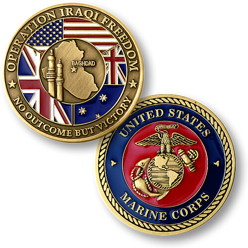 USMC Operation Iraqi Freedom Coin - Devil Dog Depot