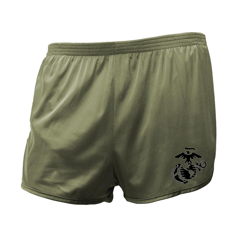 USMC Silky Shorts with Globe Dog - Devil and Anchor Depot the Eagle