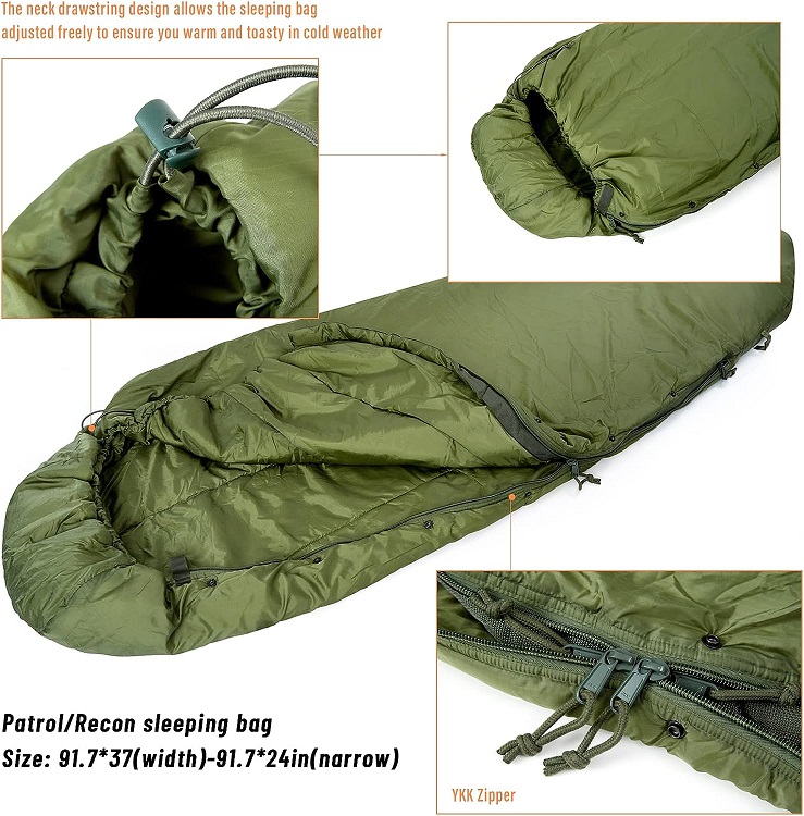 USGI Military 3 Bag Modular Sleep System - Surplus